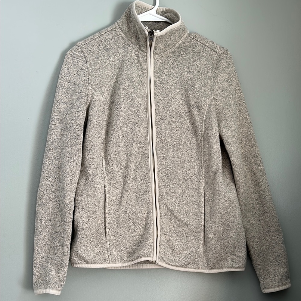 G.H. Bass & Co. Beige/Grey Zip-Up Jacket